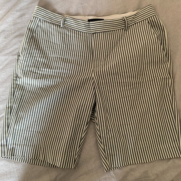 Striped cotton shorts - Picture 1 of 4